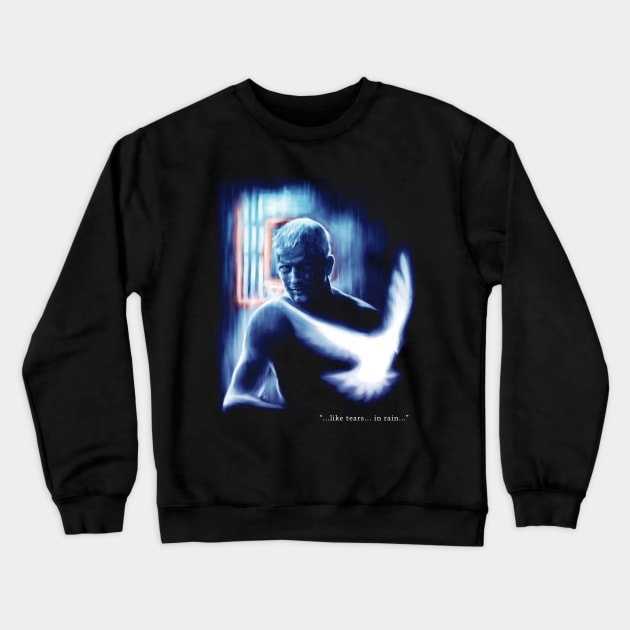 Like Tears In Rain Crewneck Sweatshirt by grungethemovie